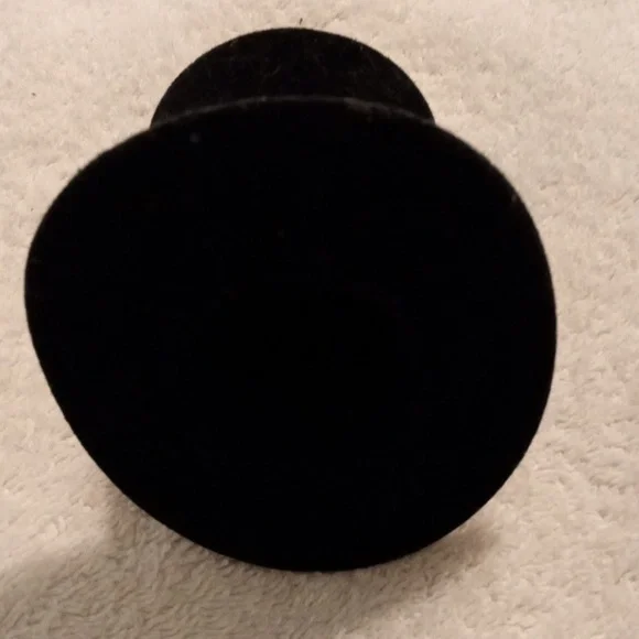Black Top Hat with Red Band and Gold Buckle Ornament - Picture 6 of 6
